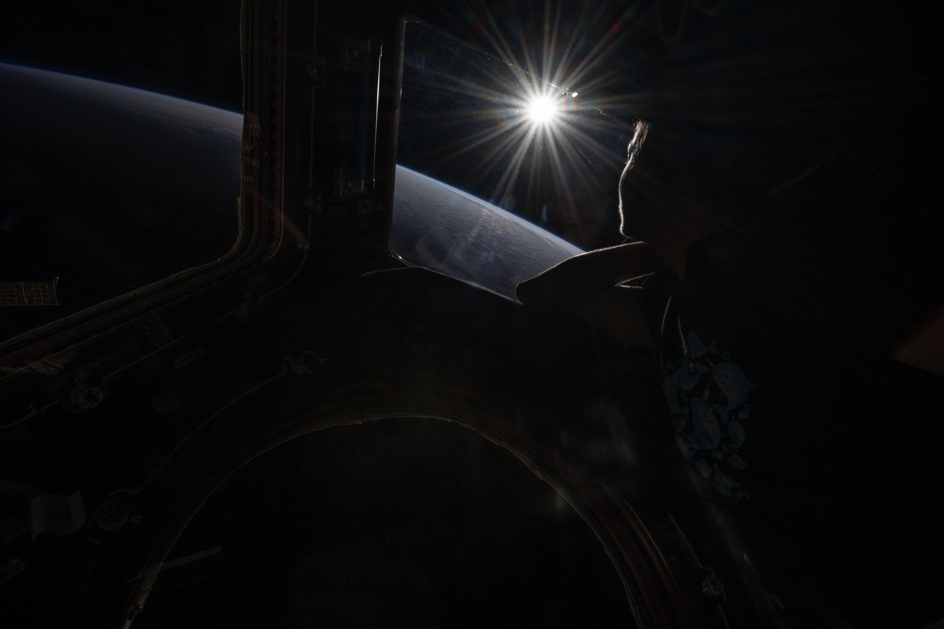 Earth's horizon seen from the International Space Station